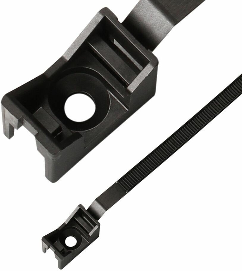 Ремешок для кабеля и труб 16-32 мм атмосферостойкий черный (30 шт.)