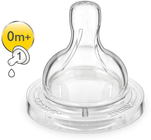 Philips Avent Соска силиконовая для новорожденных 0+ SCF631/27 2 шт