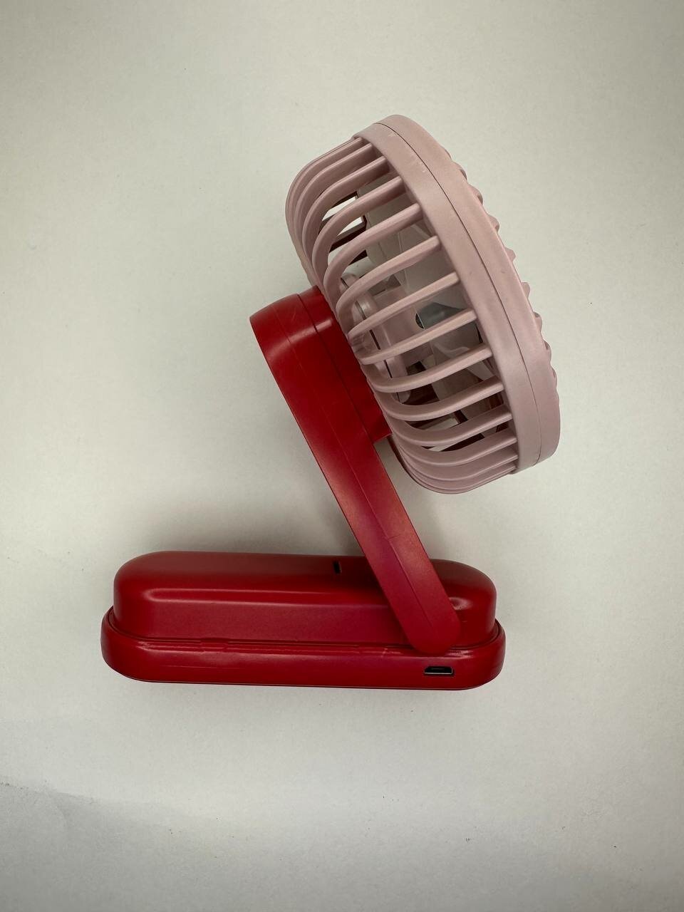 Беспроводной портативный мини вентилятор красный/ Ручной вентилятор / Маленький вентилятор - фотография № 3