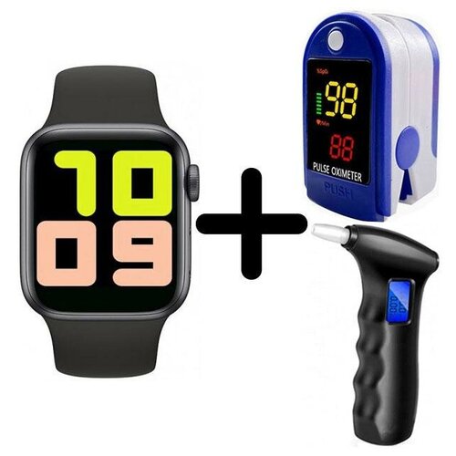 Умные часы BandRate Smart BRST500500BB-SET6 с пульсометром и алкотестером шагомером мониторингом сна 575200₽