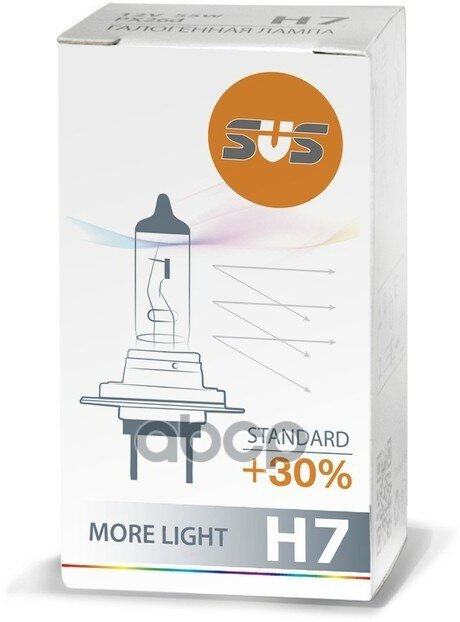 Лампа 12v H7 55w +30% Px26d Svs Standard 1 Шт. Картон 0200006000 SVS арт. 0200006000