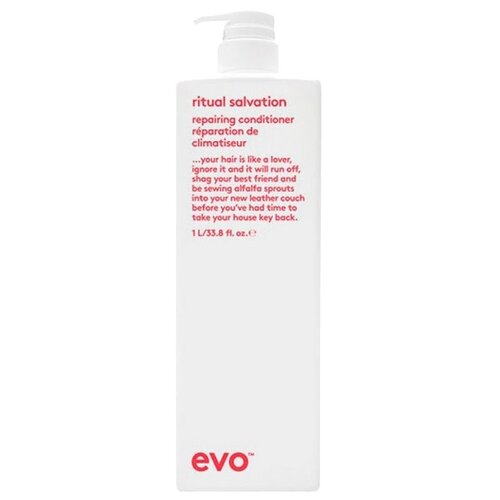 Evo кондиционер ritual salvation repairing conditioner для окрашенных волос, 1000 мл evo кондиционер ritual salvation repairing conditioner для окрашенных волос 1000 мл