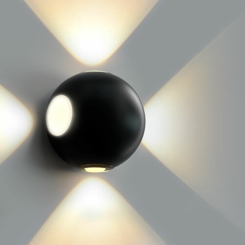 Настенный светодиодный светильник, бра Ledron GW-A161/4 Black