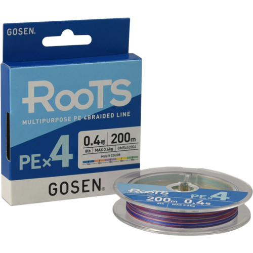 Шнур Gosen ROOTS PE X4 Multi Color 200м #1.5 GMR452015