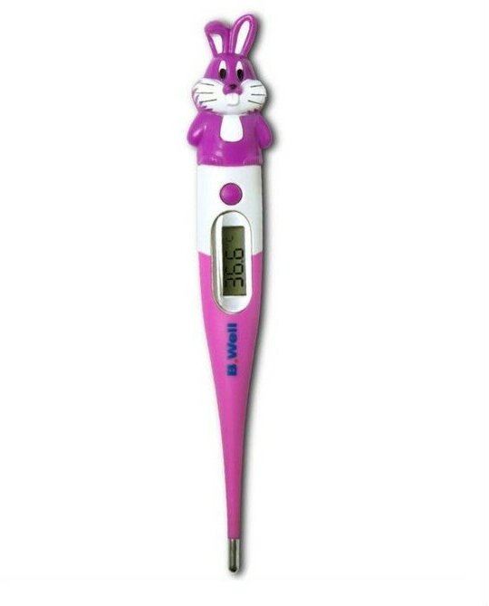 Медицинский электронный термометр B. Well Кролик, розовый (WT-06 flex) - фото №14