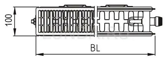 Радиатор панельный Kermi Therm-X2 FTV(FKV) 22 300, 10.21 м2, 1020.8 Вт, 800 мм.стальной - фотография № 3