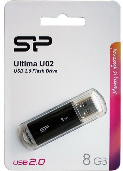 Флеш Диск Silicon Power 16Gb Ultima U02 SP016GBUF2U02V1K USB2.0 черный - фото №3