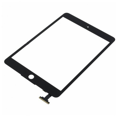 Тачскрин для Apple iPad mini / iPad mini 2 Retina, черный тачскрин для apple ipad mini ipad mini 2 retina шлейф под коннектор с разъемом кнопка home черный