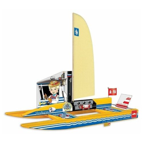 Модель игрушечного парусно-моторного плавательного катамарана Утенок для детей и подростков, развивающая игрушка для дома и улицы