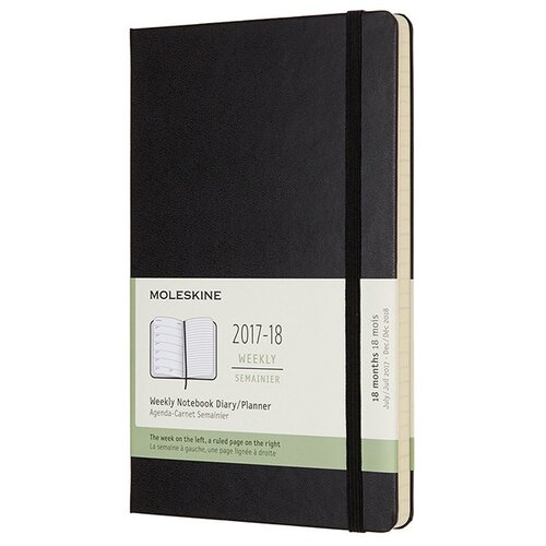 Еженедельник на 2023-2024 год Moleskine ACADEMIC WKNT Large 130х210мм датир.18мес 208стр. красный