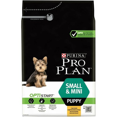 Корм для собак ProPlan PUPPY SMALL & MINI" С комплексом OPTISTART сухой 700 ГР для щенков мелких И карликовых пород 1 - 10 КГ курица 1Х8 12444346/78359