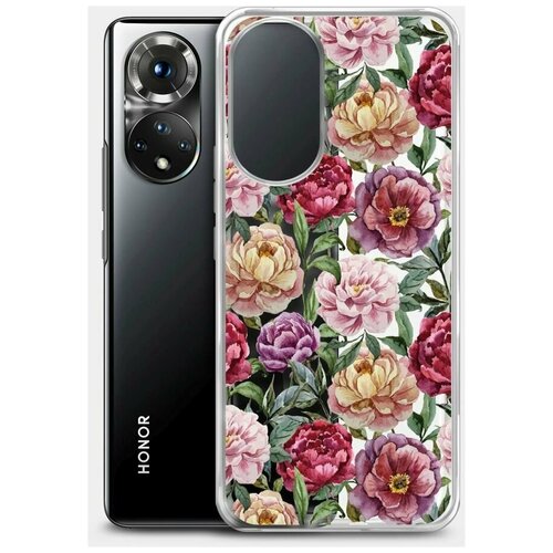 чехол клип кейс borasco artworks для samsung galaxy a02 прозрачный рисунок [51365] Чехол (клип-кейс) BORASCO ArtWorks, для Honor 50, прозрачный/рисунок [51290]