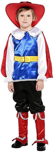 Батик Карнавальный костюм Кот в сапогах-3, рост 110 см 7016-110-56