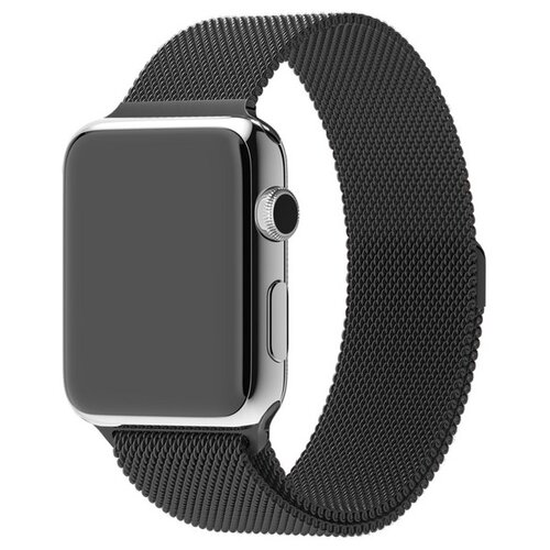 Krutoff / Ремешок Krutoff Milanese для Apple Watch (Эпл Вотч) 42/44mm, black