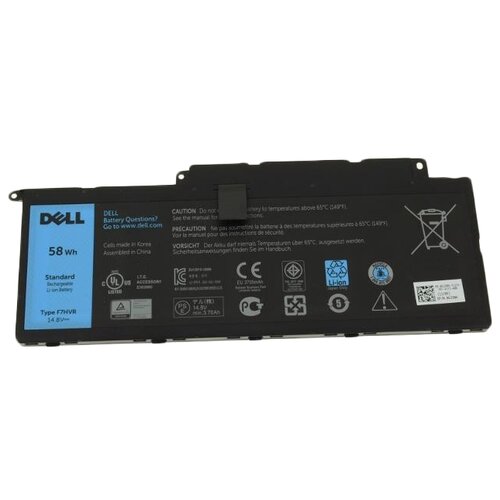 DELL F7HVR для ноутбуков черный аккумулятор для dell 15 7537 org 14 8v 3705mah p n 62vnh f7hvr g4yjm t2t3j y1fgd