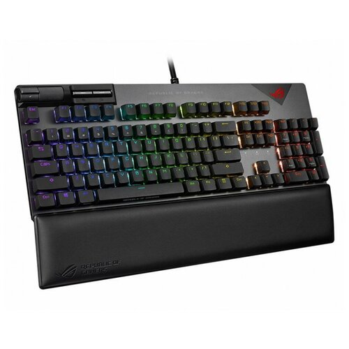 ASUS ROG Strix Flare II Игровая клавиатура Cherry MX red switches, USB, RGB подсветка, USB port,90MP00M0-B0RA00 .