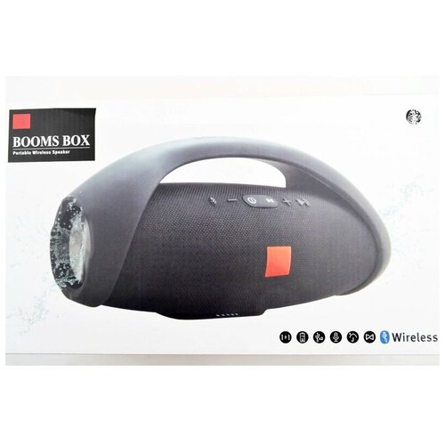 Беспроводная колонка Bluetooth Boomsbox 33смрадиокабель usd и auxчерный 299000₽