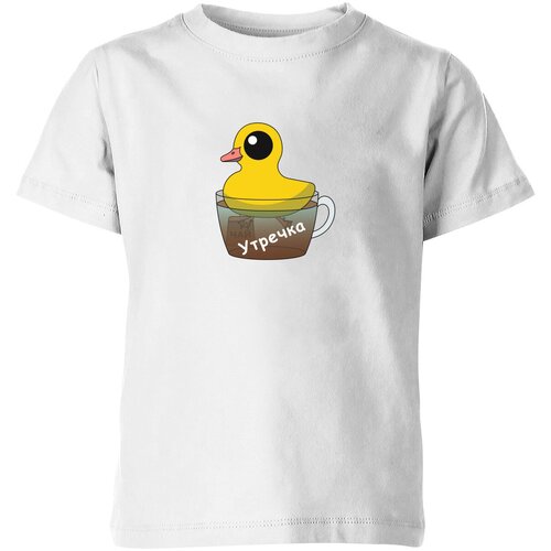 Футболка Us Basic, размер 4, белый мужская футболка утка утречка morning duck s белый