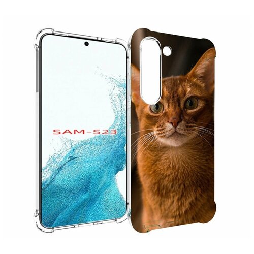 Чехол MyPads порода кошки абисинская для Samsung Galaxy S23 задняя-панель-накладка-бампер