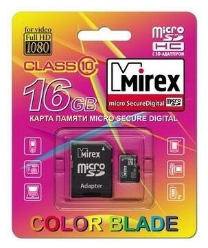 Флеш карта microSD 32GB Mirex microSDHC Class 10 (SD адаптер) - фото №19