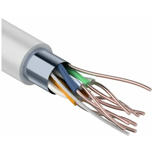 Кабель FTP 4PR 24AWG, CAT5e (бухта 305 м) Rexant, 1шт