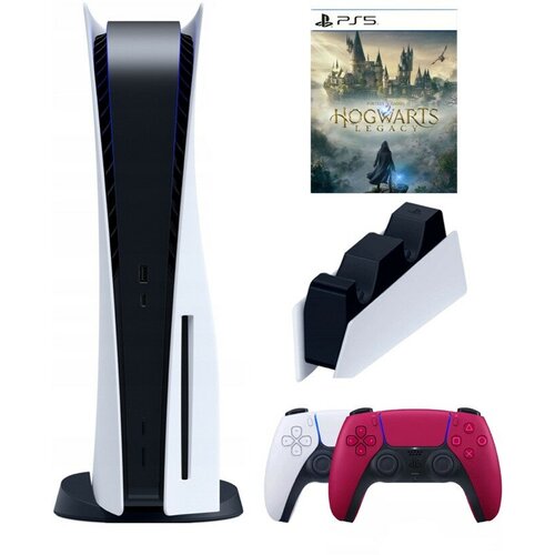Игровая приставка Sony PlayStation 5 3-ревизия2-й геймпадкрасныйзарядноеХогартс 825 ГБ 8900000₽