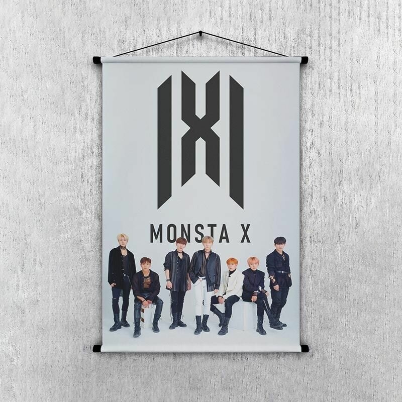 Гобелен по k-pop группе MONSTA X 30*20 см, арт. 20_Gb0368