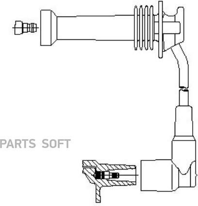 Провод Высоковольтный Ford/Mazda2/Volvo S40 95- BREMI арт. 8a17/15