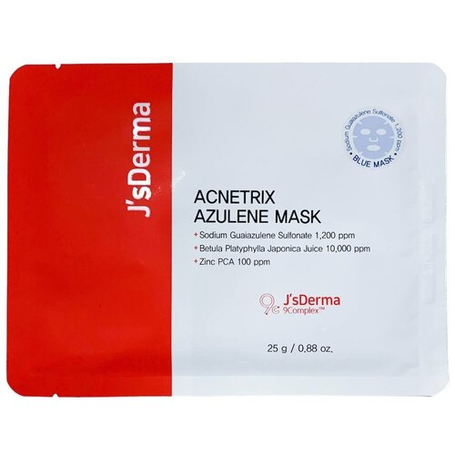 Успокаивающая маска с азуленом JsDERMA Acnetrix Azulene Mask, 25 гр