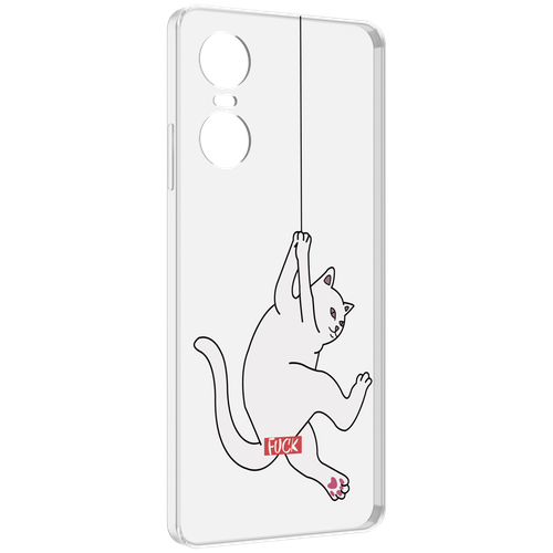 Чехол MyPads котяра-на-веревке для Tecno Pop 6 Pro задняя-панель-накладка-бампер чехол mypads котяра на веревке для realme 10 pro задняя панель накладка бампер
