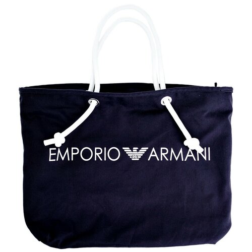 Шопер на молнии с логотипом Emporio Armani