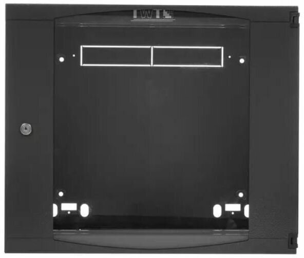 Шкаф настенный 9U Lanmaster TWT-CBWNG-9U-6X4-BK 550x450mm черный 60кг - фото №2