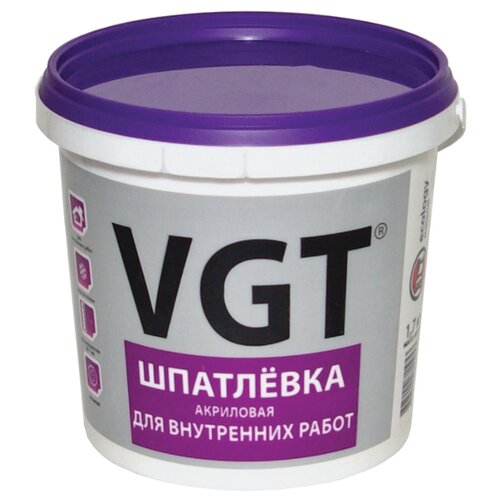 фото Шпатлевка vgt акриловая для