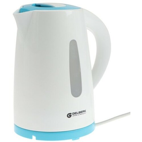 Чайник электрический GELBERK GL-461 пластик 17 л 2200 Вт бело-бирюзовый 167600₽