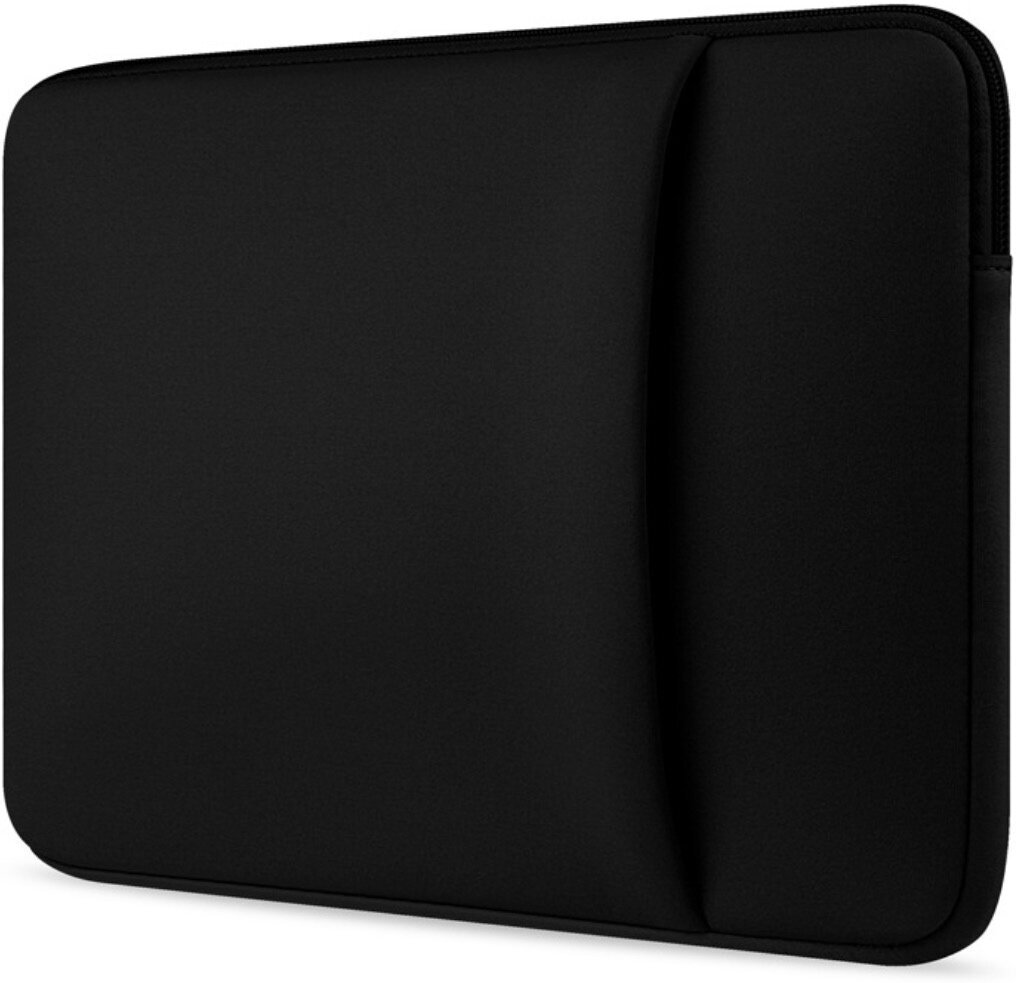 Чехол- папка- футляр- конверт на молнии MyPads M146-287 для ноутбуков Irbis Acer Lenovo Prestigio Xiaomi Digma MSI Macbook с диагоналями 13.3 дюйма из качественной хлопковой ткани с отделением для планшета черная