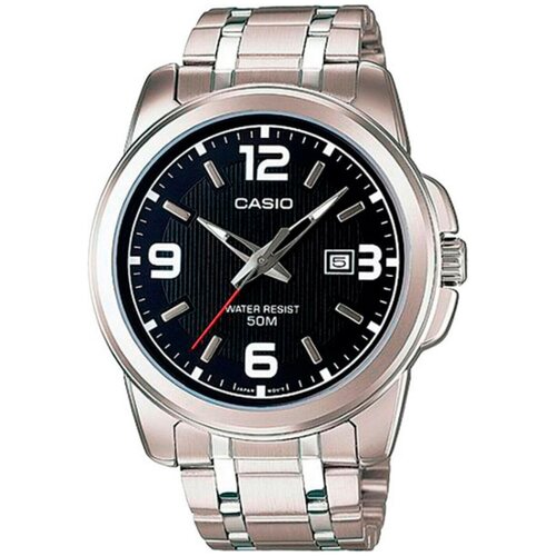 Наручные часы CASIO MTP-1314D-1A, черный, серебряный casio mtp b105rl 1a