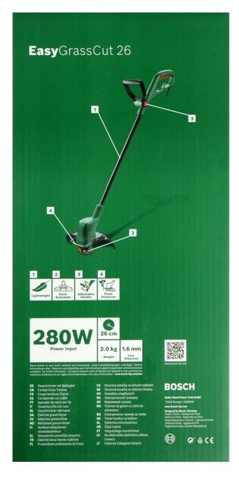 Триммер BOSCH Easy GrassCut 26 06008C1J01