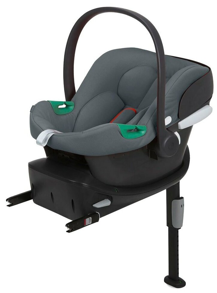 Детское автокресло Cybex Aton B2 i-Size с isofix базой One i-Size, цвет Steel Grey, группа 0+, с рождения до 12 мес, с 0 до 13 кг