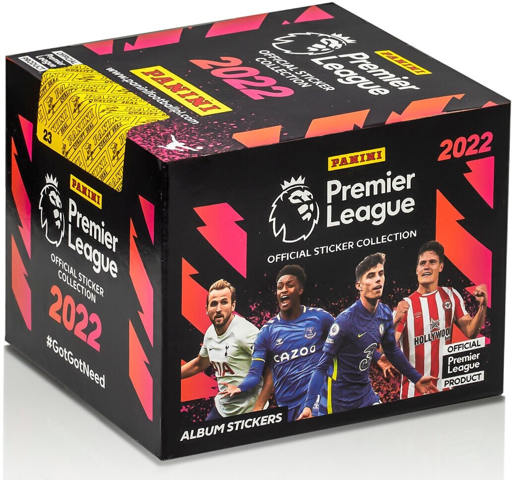 Бокс наклеек Panini Premier League 2021-2022 (250 наклеек)