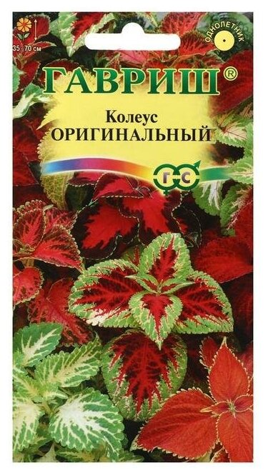 Семена цветов "Гавриш" Колеус "Оригинальный", смесь, 0,05 г