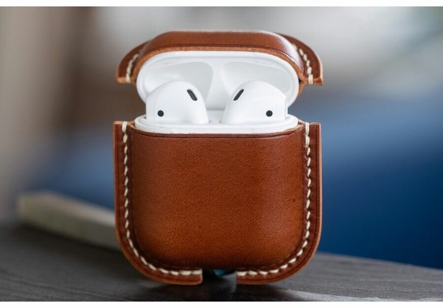 Чехол для AirPods 1 и 2 из натуральной кожи