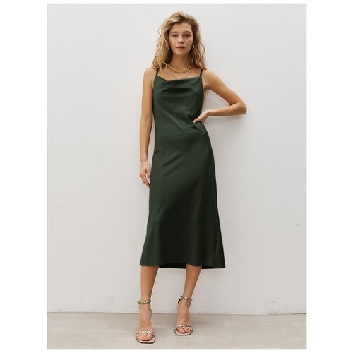 Платье TO BE ONE, размер 42, зеленый платье to be one размер 48 бежевый