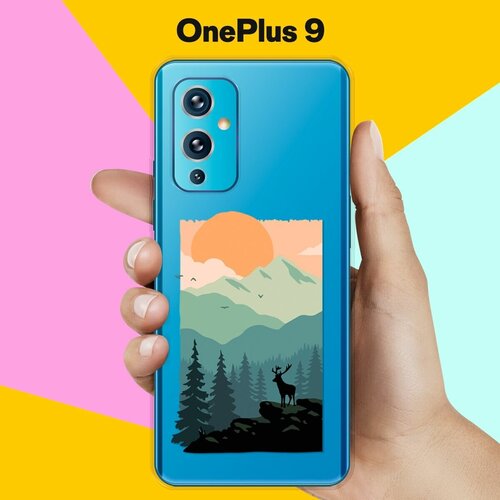 Силиконовый чехол на OnePlus 9 Закат / для ВанПлас 9