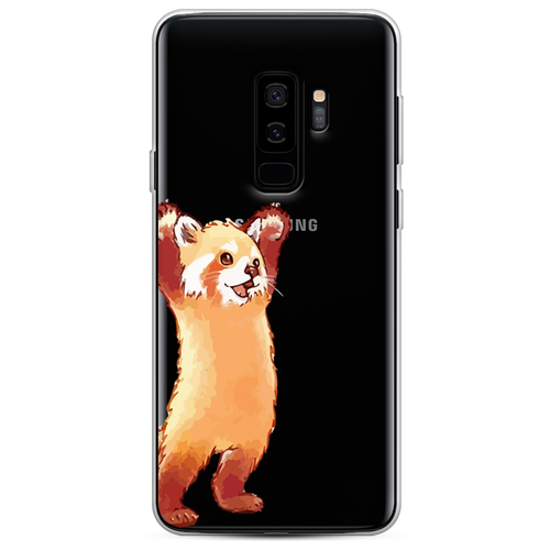 Силиконовый чехол на Samsung Galaxy S9 + / Самсунг Галакси С9 Плюс Красная панда в полный рост, прозрачный силиконовый чехол на samsung galaxy s9 самсунг галакси с9 плюс красная панда в полный рост прозрачный