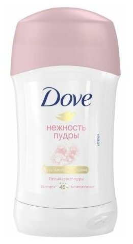 Dove Антиперспирант-карандаш Нежность пудры, 40 мл, 4 шт.