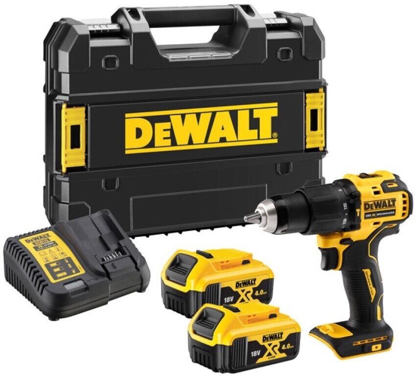 Аккумуляторная ударная дрель DEWALT DCD709M2T, 18В, 4 Ач - фотография № 1