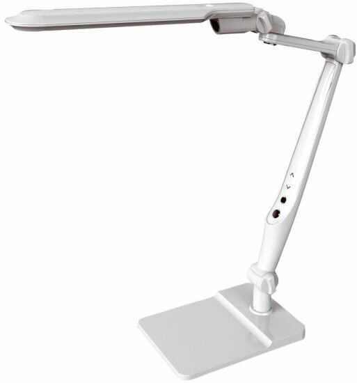 Настольная лампа Camelion LED KD-831 C01 бел.10 Вт,230В, осн+струбц,600 лм, сенс. рег. ярк и цвет. тем)