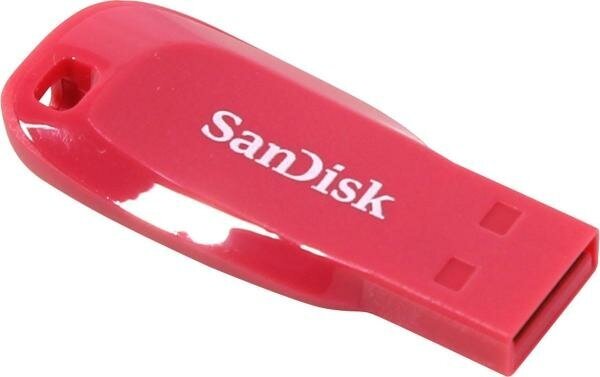 Флешка USB 16Gb SanDisk Cruzer Blade SDCZ50C-016G-B35PE розовый