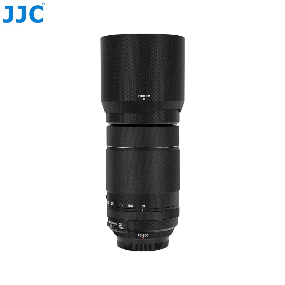 Защитная пленка для объектива Fujifilm XF70-300mm F4-5.6 с черным тканевым карбоновым дизайном - материал 3M