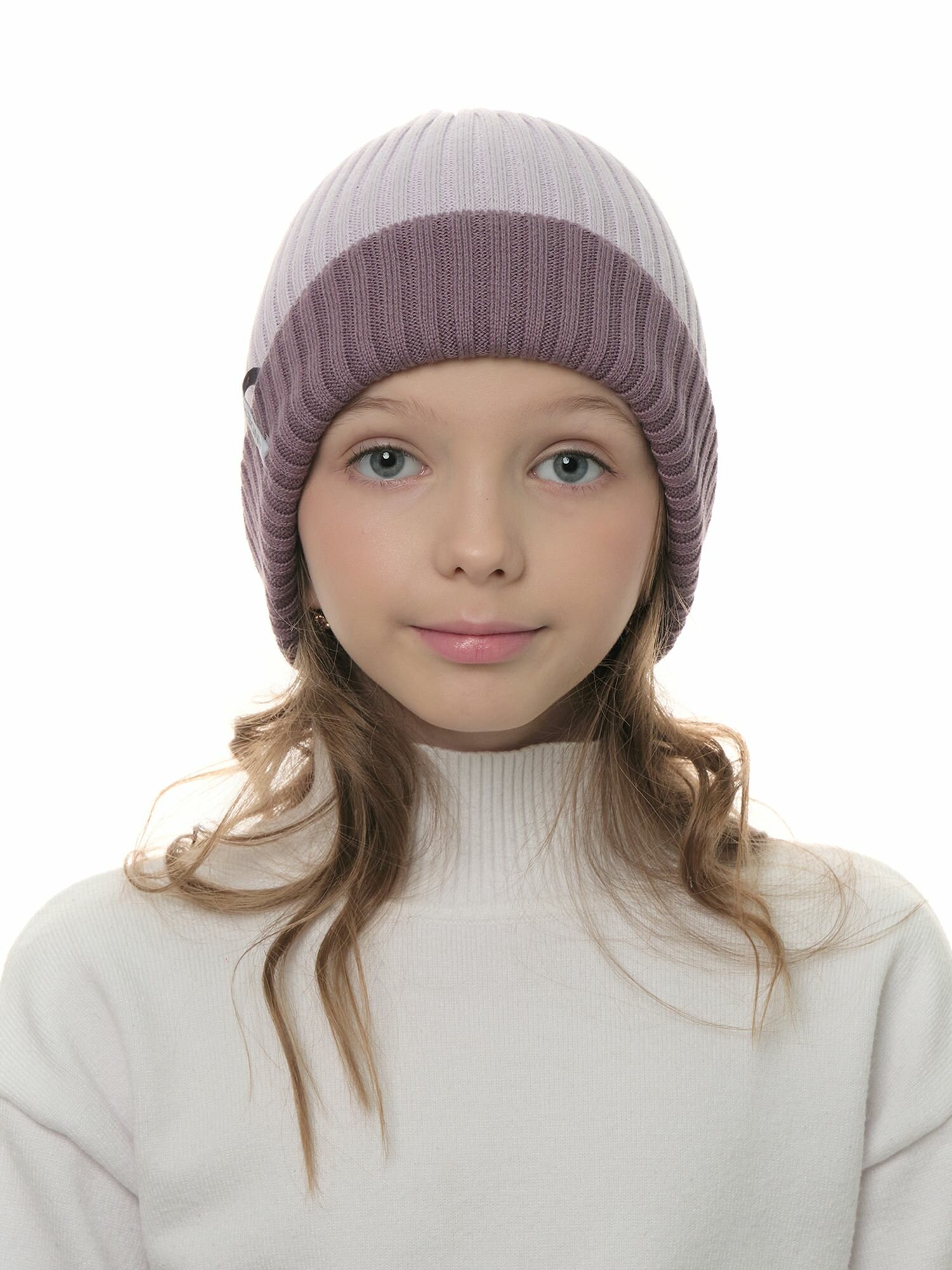 Шапка-бини Андерсен Весна-лето 2024 для девочек, размер 54-56, разноцветный — фото 1